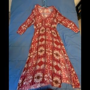 Red Multicolor Dress